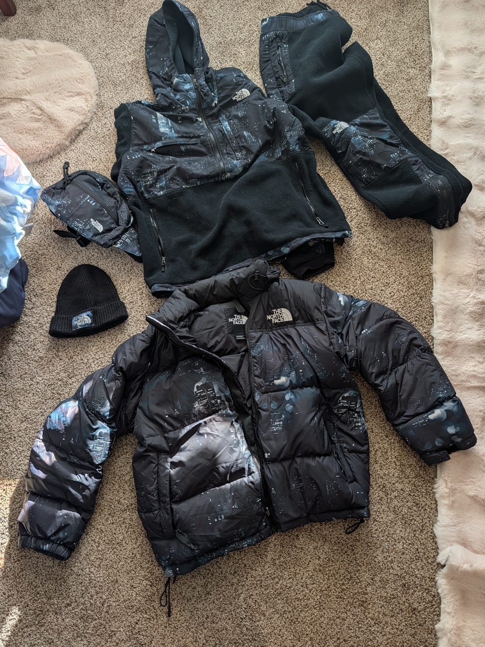 Pre-owned North Face x Extra Butter Lot - nuptse, anorok set, hat, bag *READ*